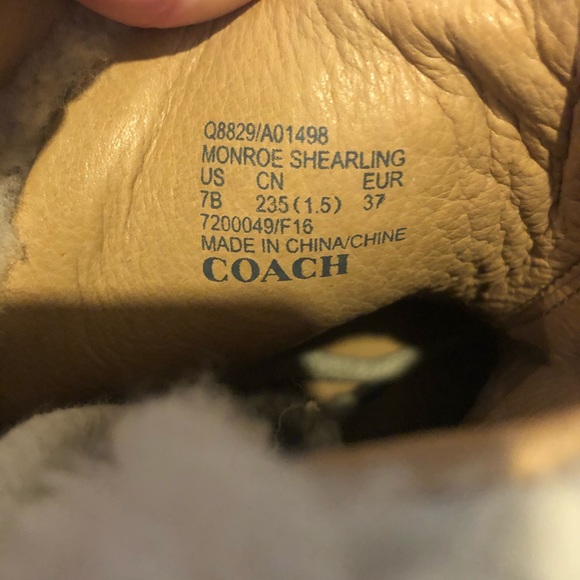 Coach Monroe shearling winter boots - Picture 6 of 7